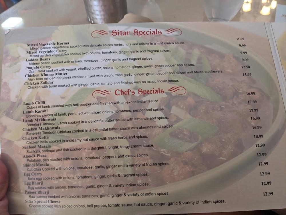Sitar of India Menu image 3